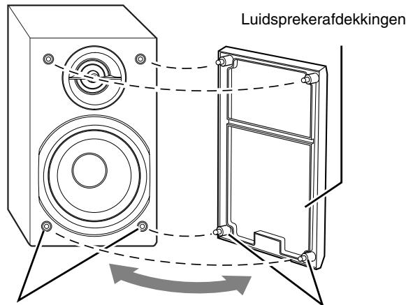 JVC UX-G45 - Verwijderen van de luidsprekerafdekkingen - 1