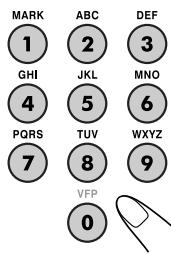 MARK ABC DEF 1 2 3 GHI JKL MNO 4 5 6 PQRS TUV WXYZ 7 8 9 VFP 0