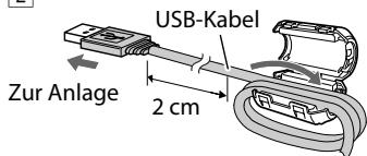 USB-Kabel Zur Anlage 2 cm
