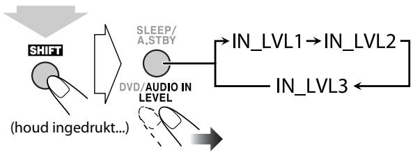 JVC UX-G950VE - Instellen van het audio-ingangsniveau - 2