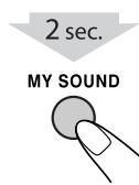 JVC UX-G950VE - ■ Instellen van MY SOUND - 2