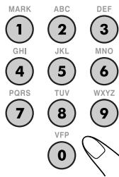 MARK ABC DEF 1 2 3 GHI JKL MNO 4 5 6 PQRS TUV WXYZ 7 8 9 VFP 0