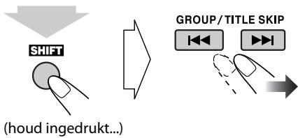 SHIFT (houd ingedrukt...) GROUP/TITLE SKIP