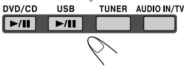 DVD/CD USB TUNER AUDIO IN/TV