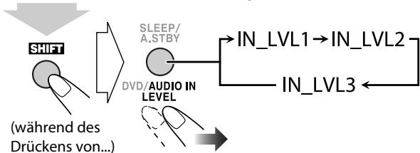 JVC UX-G950VE - Zum Einstellen des Audio-Eingangspegels - 2