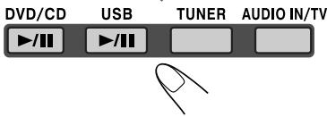 DVD/CD USB TUNER AUDIO IN/TV