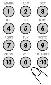 MARK ABC DEF 1 2 3 GHI JKL MNO 4 5 6 PQRS TUV WXYZ 7 8 9 ZOOM VFP TITLE/DEL 10 0 ≥10