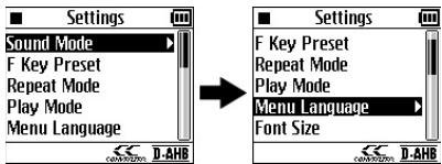 JVC XA-HD500S - Kies de menutaal - 2