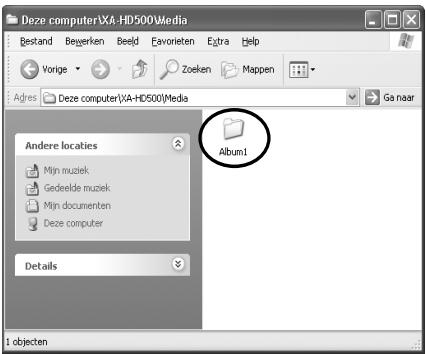 JVC XA-HD500S - "Drag &amp; Drop" de=mappen die muziekbestanden—hebben (MP3/WMA/WMA-DRM10). - 1
