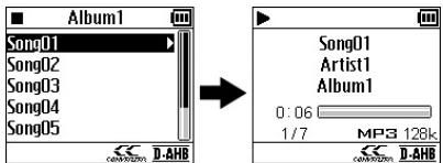 JVC XA-HD500S - Choisissez une plage et démarrez la lecture. - 5