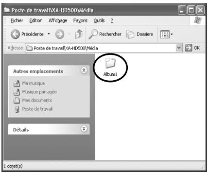 JVC XA-HD500S - Transfert des fichiers par glisser-déposer - 5