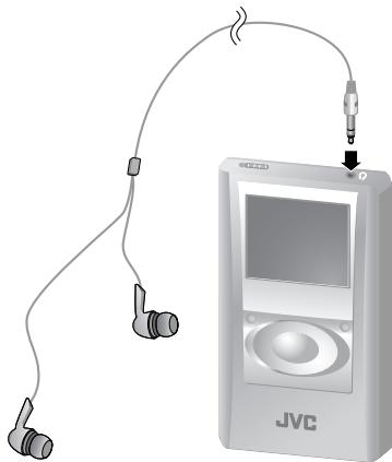 JVC XA-HD500S - Ligue os auscultadores estéreo. - 1