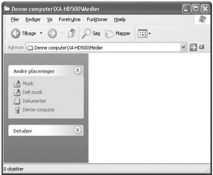 JVC XA-HD500S - Tilslut XA-HD500 til pc'en (entendirekte aller via holderen). - 8