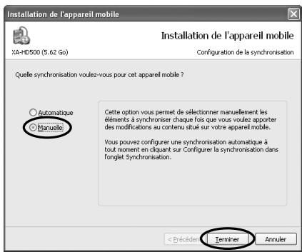 JVC XA-HD500S - Choisissez comme expliqué ci-dessus, puis cliquez sur OK > windows media player 10 démarre, puis la fenêtre suivante apparait. - 1