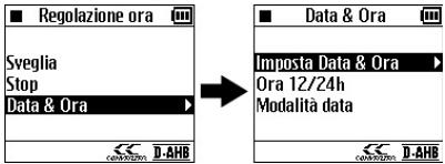 JVC XA-HD500S - Impostazione della data e dell'ora - 3