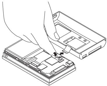 JVC XA-HD500S - Atag konnektoren som på den viste illustration, atag derefter topkabinettet. - 1
