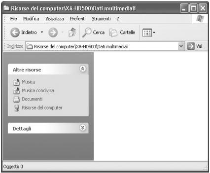 JVC XA-HD500S - Collegare I'XA-HD500 al PC (direttamente o tramite il supporto). - 8
