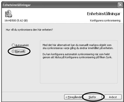 JVC XA-HD500S - Välj enlicht ovan och klicka)darefter på <  OK> - 1