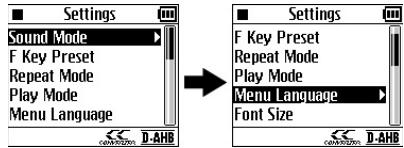 JVC XA-HD500S - Selezione della lingua del menu - 2