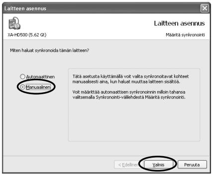 JVC XA-HD500S - Tiedostojen siirtäminen Windows Media Player 10 - ohjelmassa - 3
