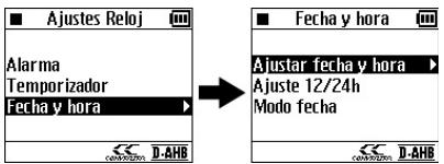 JVC XA-HD500S - Ajuste de la Fecha y la hora - 3