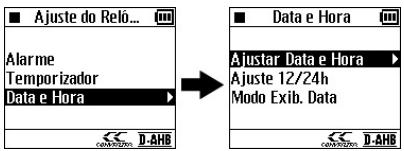 JVC XA-HD500S - Definição da data e da hora - 3