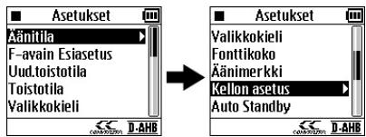 JVC XA-HD500S - Päivämärän ja ajan asetus - 1