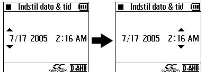 JVC XA-HD500S - Indstilling af dato og tid - 4