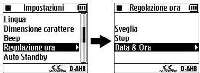 JVC XA-HD500S - Impostazione della data e dell'ora - 2