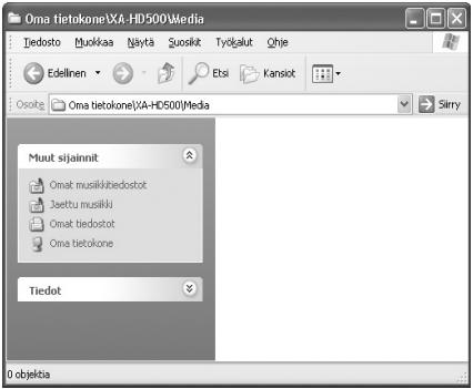 JVC XA-HD500S - Kytke XA-HD500 PC-tietokoneeseesi (joko suoraan tai kelkan kautta). - 4