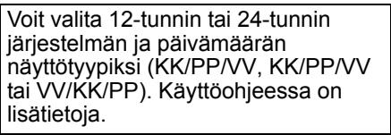 JVC XA-HD500S - Päivämärän ja ajan asetus - 5