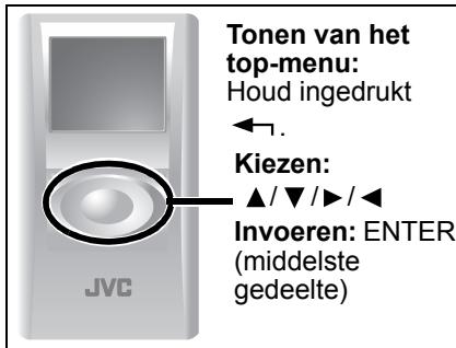 JVC XA-HD500S - Instellen van de menutaal en datum &amp;ijd - 1