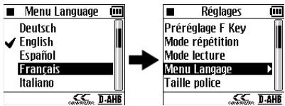 JVC XA-HD500S - Selezione della lingua del menu - 3