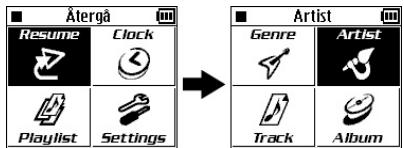 JVC XA-HD500S - Välj ett spår och starta uppspelning. - 2