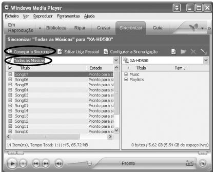 JVC XA-HD500S - Transferência de ficheiros em Windows Media Player 10 - 4