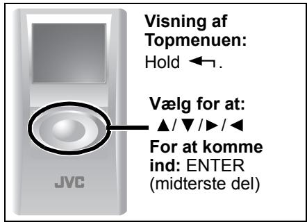 JVC XA-HD500S - Indstilling af menusproget og Dato &amp; Tid - 1