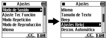 JVC XA-HD500S - Ajuste de la Fecha y la hora - 1