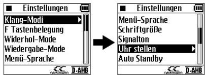 JVC XA-HD500S - Einstellung von Datum und Uhrzeit - 1