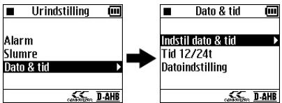 JVC XA-HD500S - Indstilling af dato og tid - 3