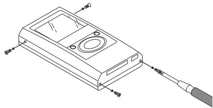 JVC XA-HD500S - Skruva loss de två skruvarna pa nedre kortsidan och skruven pa varje längsida. - 1