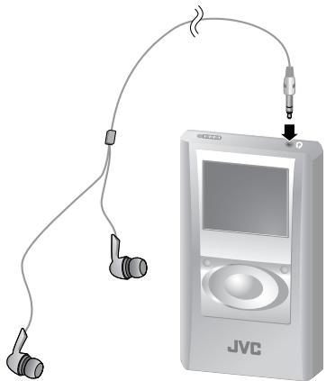 JVC XA-HD500S - Tilslut stereohovedtelefonerne. - 1