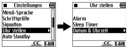 JVC XA-HD500S - Einstellung von Datum und Uhrzeit - 2
