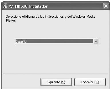 JVC XA-HD500S - Seleccione el idioma. - 1