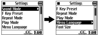 JVC XA-HD500S - Selecao do idioma dos menus - 2
