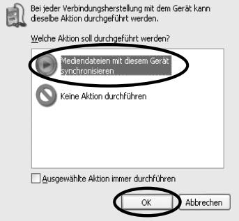 JVC XA-HD500S - Übertragen von Dateien im Windows Media Player 10 - 2