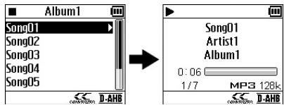 JVC XA-HD500S - Selección una pista e inicia la reproducción. - 5