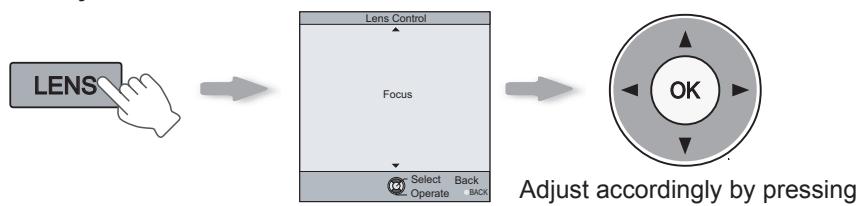 JVC DLA-HD550BE - Adjusts image focus, size (zoom), and position (shift). - 1