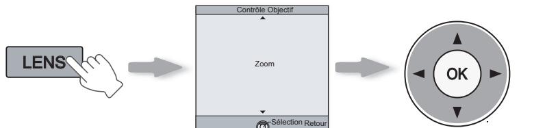 JVC DLA-HD550BE - Ajuster la taille de l'image (le zoom) - 1