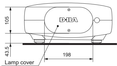 JVC DLA-HD550BE - Dimensions - 4