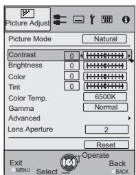 JVC DLA-HD550WE - Adjust picture quality - 3